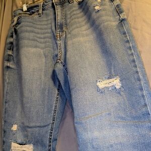 a.n.a High Rise Distressed Jeggings - Size 8 - Light Wash